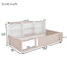 Platform Floor Bed With Guardrail Fence And Side Storage Shelves Home Essentials