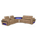 Nova - Sectional With Bluetooth Speaker, LED And Lifting Wine Cabinet Matrix Furniture Group