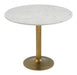 Fullerton - Dining Table - White / Gold Zuo Modern