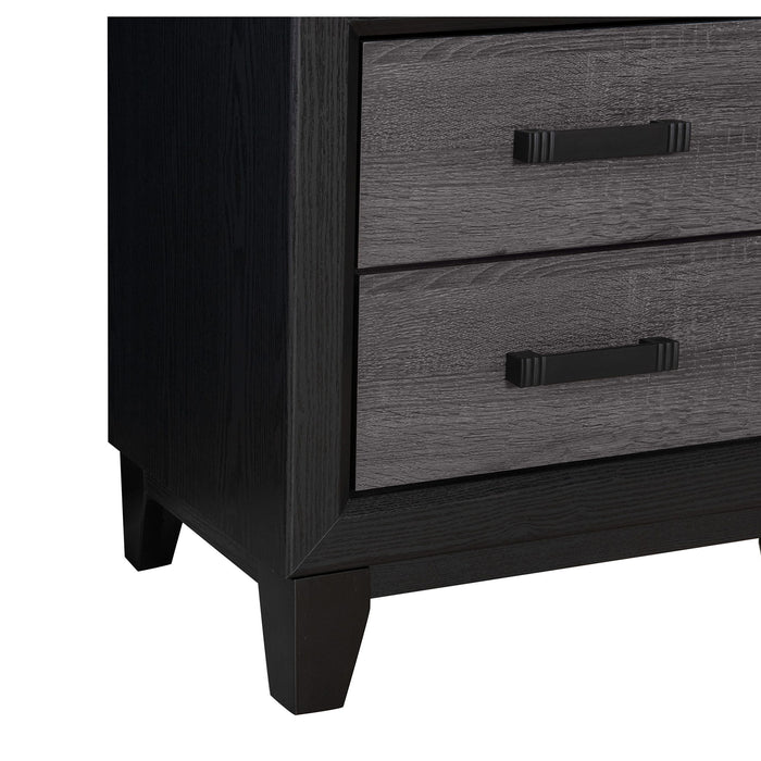 Soluto - Nightstand - Gray / Black