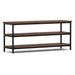 Skyler - TV Media Stand - Dark Cognac Brown Simpli-Home