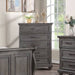 1 Piece Chest With Unique Legs - Antique Gray Home Essentials