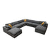 Custom Configuration Modular Sectional & Toss Pillows Home Essentials