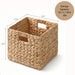 Folding Storage Baskets, Hand Cube Baskets With Cutout Handles Shelf Organizer, Toy Storage, Closet Storage (Set of 2) - Light Brown Daily Nest