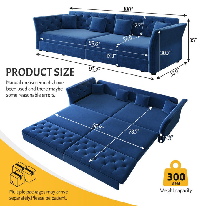 Oversize Pull Out Sofa Bed For Living Room Home Essentials