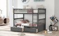 Bunk Bed With Drawers, Convertible Design Hearth and Haven