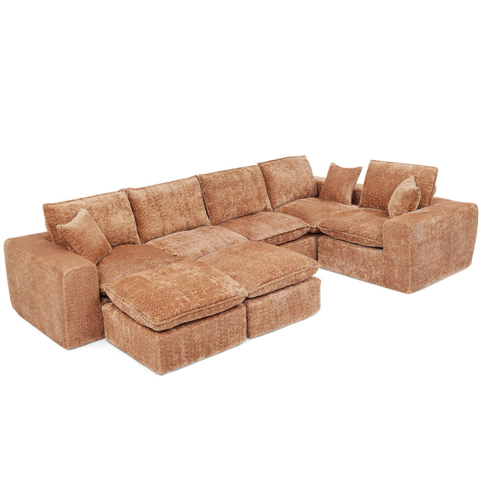 Sectional Sofa With Moveable Ottoman Home Essentials