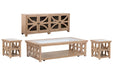 Coventry - Rectangular Shelf Cocktail Table Set Magnussen Furniture