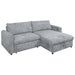 Finn - 2 Piece Sectional (LAF Sofa/Chaise) - Gray New Classic