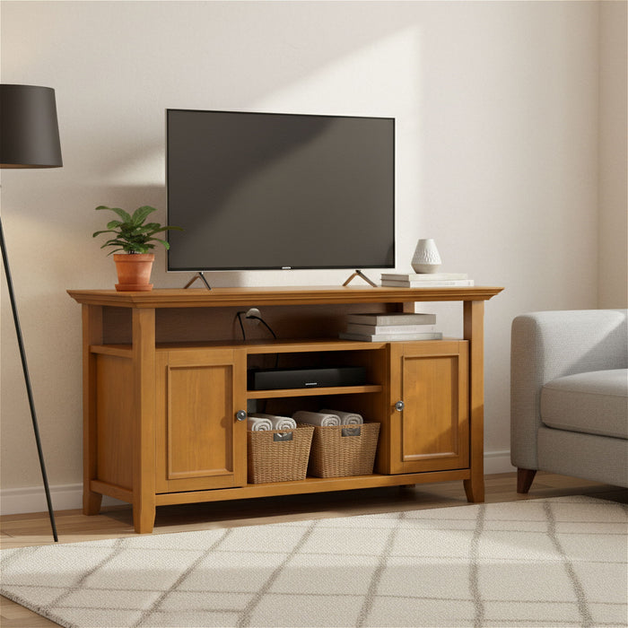 Amherst - TV Media Stand, Handcrafted Simpli-Home