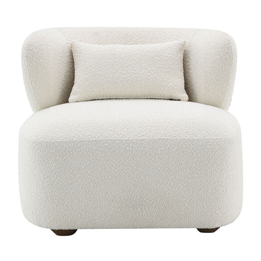 Darius - Accent Chair With Pillow - Beige Boucle ACME