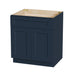 Shaker Base Cabinet With Soft Close Doors And Drawer, Storage Unit With Adjustable Shelf For Bath - Blue Home Essentials
