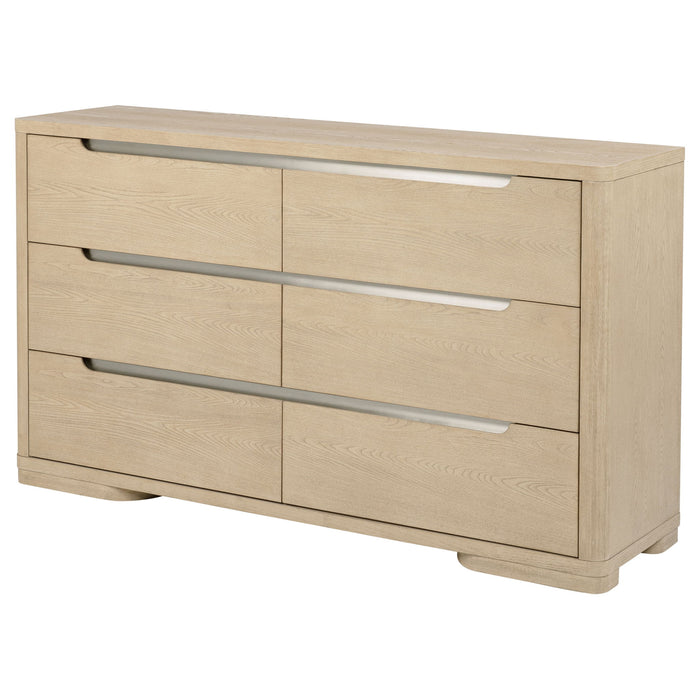 Mirador - 6 Drawer Bedroom Dresser - Natural Furniture Max