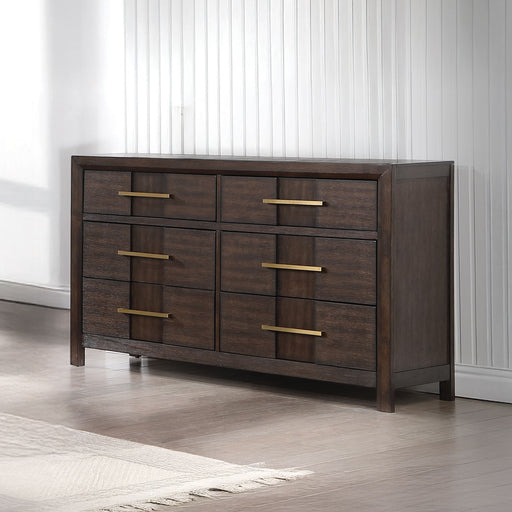 Kenzo - 6 Drawer Dresser - Walnut Matrix Furniture Group