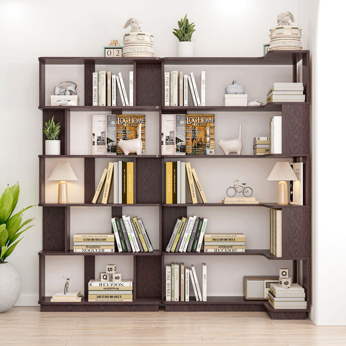 L-Shaped Design Corner Bookshelf Home Essentials