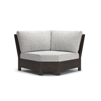 Mesa Valley - Corner With Cushion - Light Gray / Dark Brown Signature Design by Ashley®