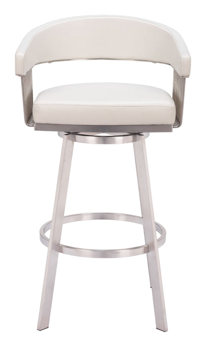 Bantry - Swivel Barstool - White Zuo Modern