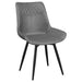 Tufted Swivel Side Chair (Set of 2) - Gray Furniture Max