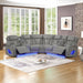 Fortuner - Power Recliner Sectional Sofa Matrix Furniture Group