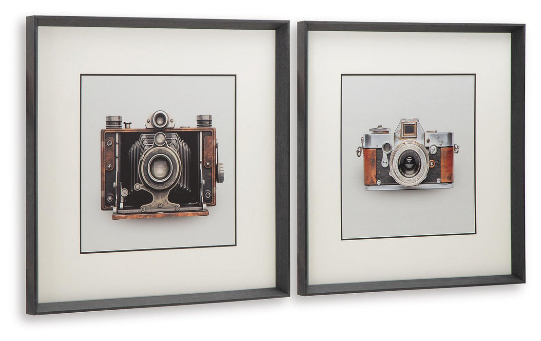 Dirkgrove - Wall Art Set (Set of 2) - Black / White / Brown Signature Design by Ashley®