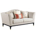Tayden - Loveseat With 4 Pillows - Beige Velvet ACME
