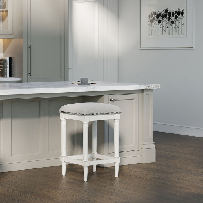 Square Stool With Upholstered Seat Home Essentials