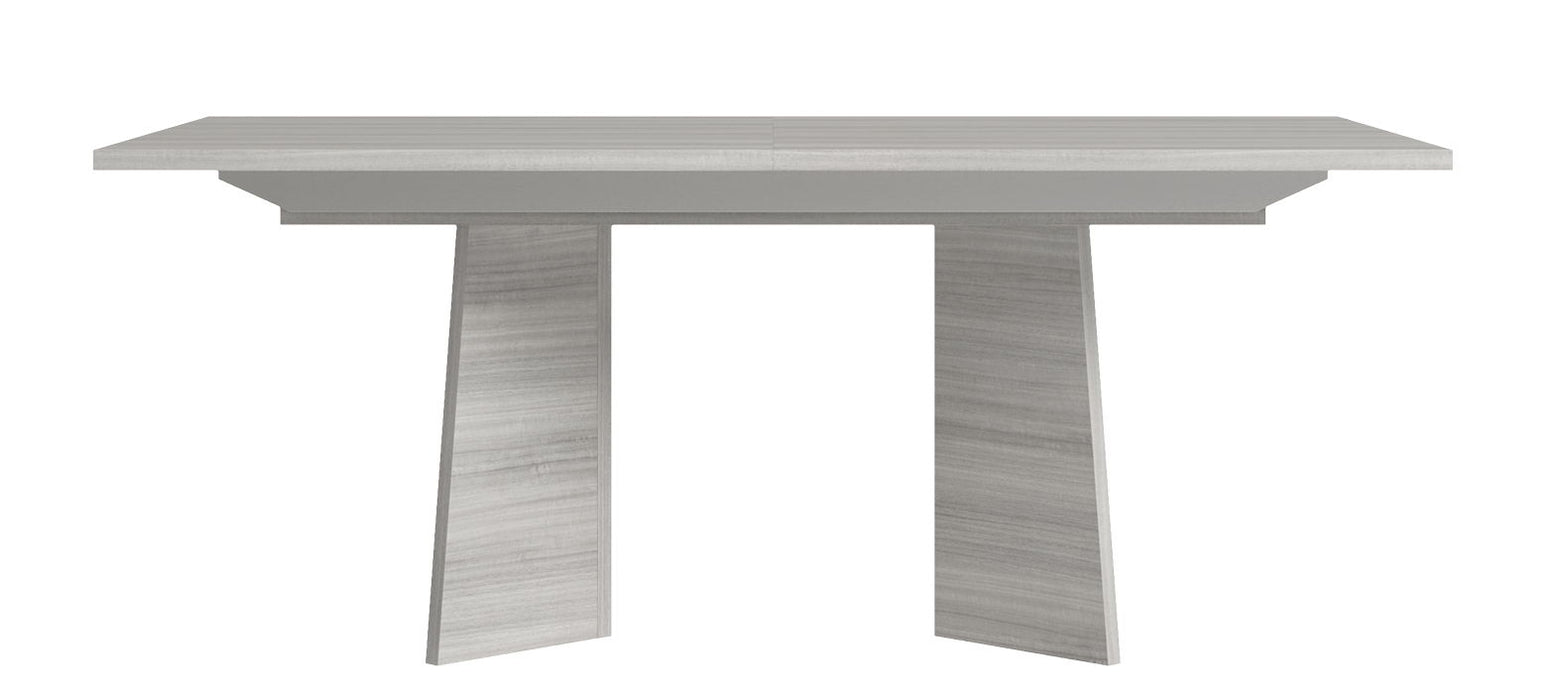 Mia - Dining Table - White / Gray / Silver Status Italy
