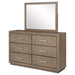 Gibbons - 6 Drawer Dresser And Mirror Set - Brown Furniture Max