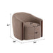 Ballona - Accent Chair With Swivel - Brown Acme