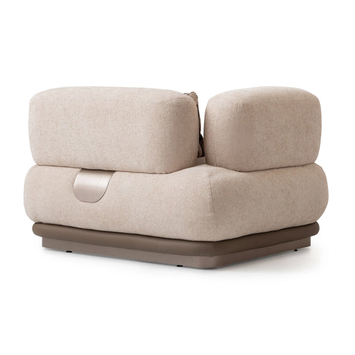 Bristol Point - LAF Chair - Fawn / Saddle Brown Michael Amini