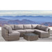 6 Person Wicker Seating Group With Premium Cushions - Gray Mix LSI Patio Furniture