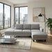 L - Shaped Sectional Sofa With Chaise & Ottoman Home Essentials