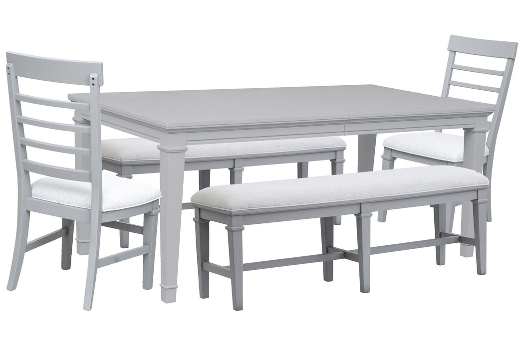 Charleston - Extendable Rectangular Dining Table Set Magnussen Furniture