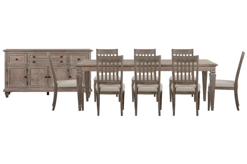 Lancaster - 10 Piece Extendable Rectangular Dining Table Set Magnussen Furniture