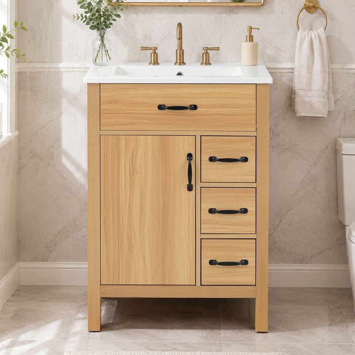 Modern Traditional Bathroom Vanity With Sink Hearth and Haven