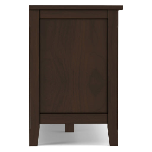 Warm Shaker - TV Media Stand Handcrafted - Tobacco Brown Simpli-Home