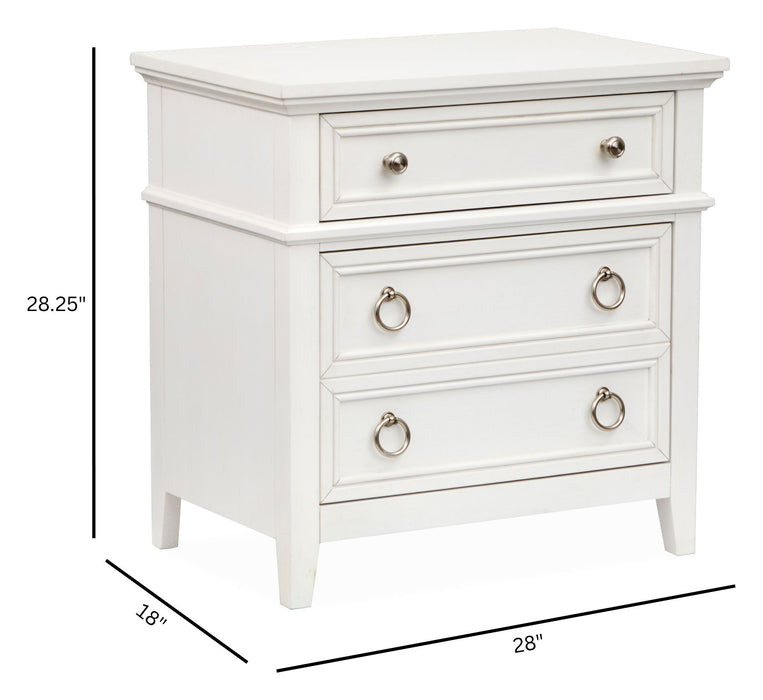 Juniper Hill - Drawer Nightstand - Whisper White Magnussen Furniture