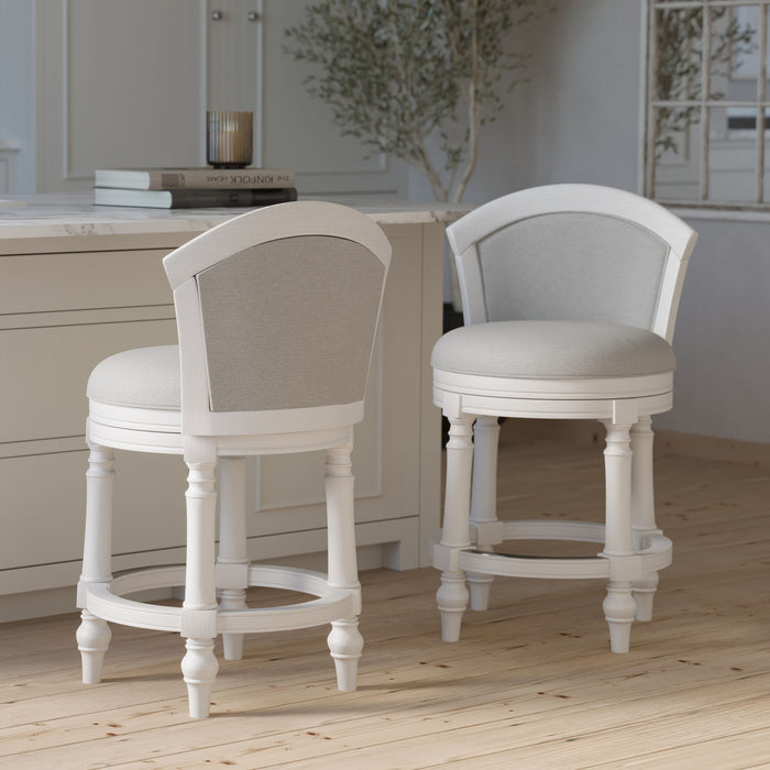 Barrel Back Stool With Swivel Home Essentials