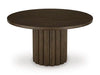 Radkin - Round Dining Room Table - Burnished Brown Signature Design by Ashley®