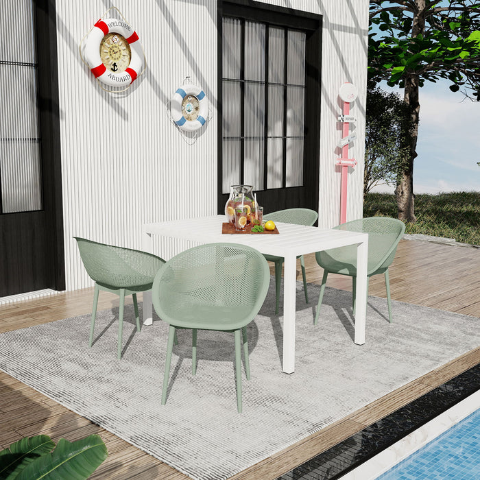 4 Pack Lounge Chair Set With Long Table Home Essentials