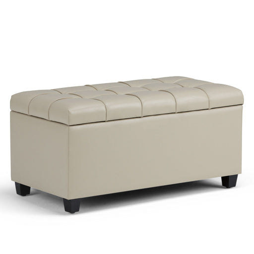 Sienna - Upholstered Storage Ottoman Bench Simpli-Home