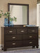 Covetown - Dresser And Mirror - Dark Brown Signature Design by Ashley®