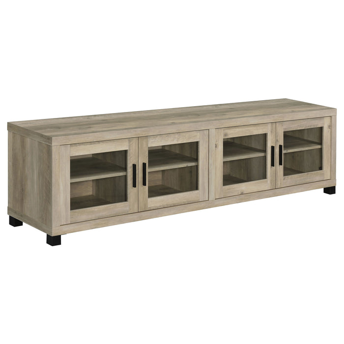 Heron - 4 Door TV Stand With Adjustable Shelving Furniture Max