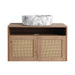 Bathroom Vanity With Art Sink, 2 Soft Close Doors, Float Mounting Design Home Essentials