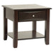 Simple Style Table With Shelf Home Essentials