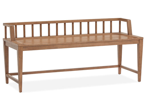Lindon - Arm Bench With Low Back - Light Brown Magnussen Furniture