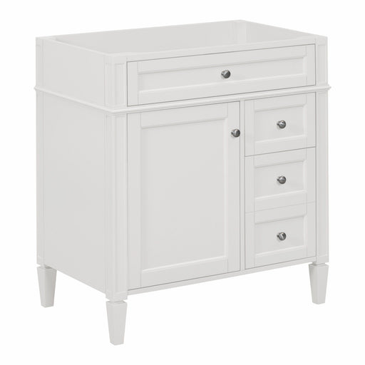 Bathroom Vanity With 2 Drawers And Tip-Out Drawer, Storage Cabinet Hearth and Haven
