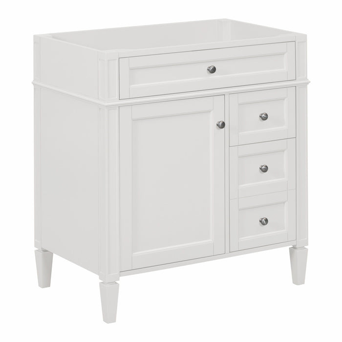 Bathroom Vanity With 2 Drawers And Tip-Out Drawer, Storage Cabinet Hearth and Haven