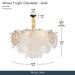 Michael Amini Lighting - Almara 7-Light Frosted Glass Chandelier - Frost / Gold Michael Amini