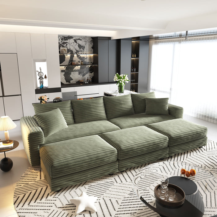 Modern Comfy Upholstered Sofa Cloud Couch & Deep Seat Couches Home Essentials